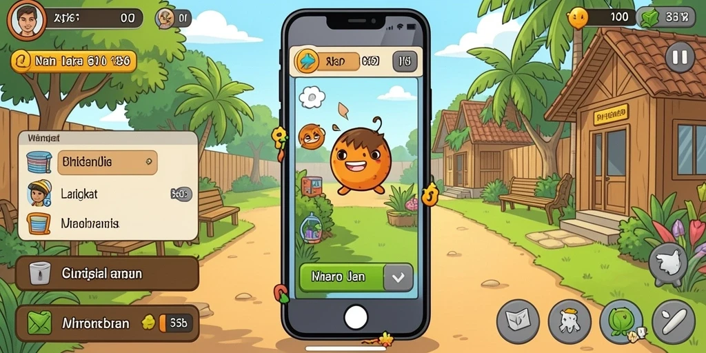 Screenshot menampilkan berbagai tema slot yang tersedia.